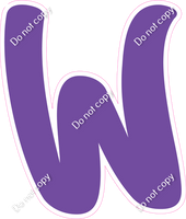 CU 23.5" Individuals - Flat Purple W