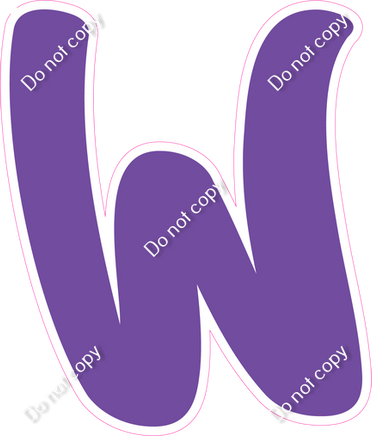 CU 23.5" Individuals - Flat Purple W