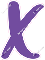 CU 23.5" Individuals - Flat Purple X