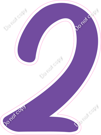 CU 23.5" Individuals - Flat Purple 2