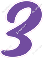 CU 23.5" Individuals - Flat Purple 3