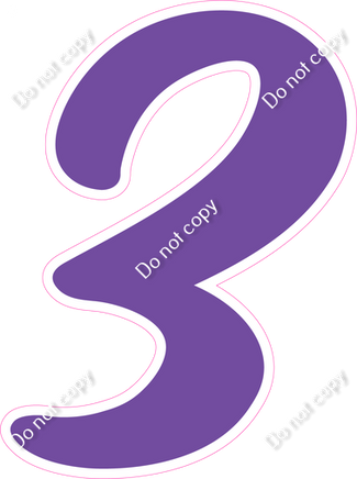 CU 23.5" Individuals - Flat Purple 3