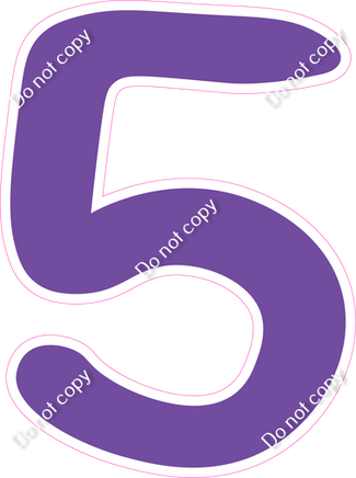 CU 23.5" Individuals - Flat Purple 5