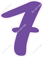 CU 23.5" Individuals - Flat Purple 7