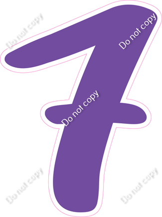 CU 23.5" Individuals - Flat Purple 7