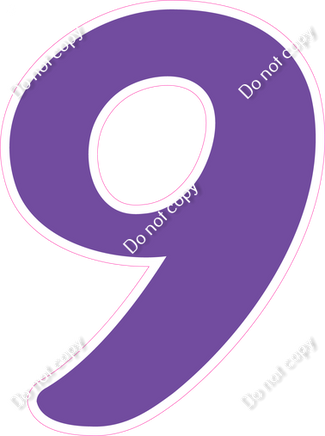 CU 23.5" Individuals - Flat Purple 9