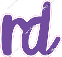 CU 23.5" Individuals - Flat Purple RD