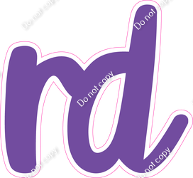 CU 23.5" Individuals - Flat Purple RD