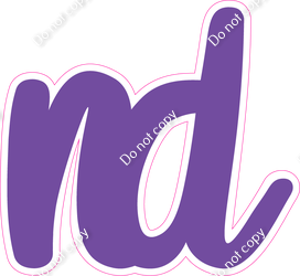 CU 23.5" Individuals - Flat Purple ND