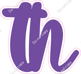 CU 23.5" Individuals - Flat Purple TH