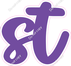 CU 23.5" Individuals - Flat Purple ST