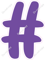 CU 23.5" Individuals - Flat Purple #