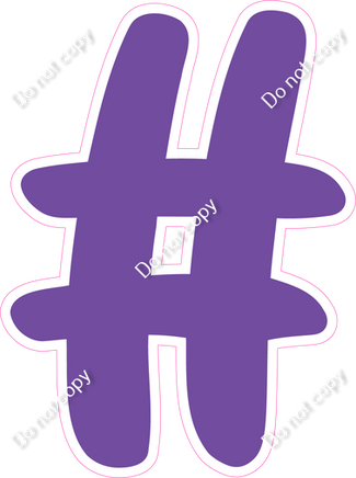 CU 23.5" Individuals - Flat Purple #