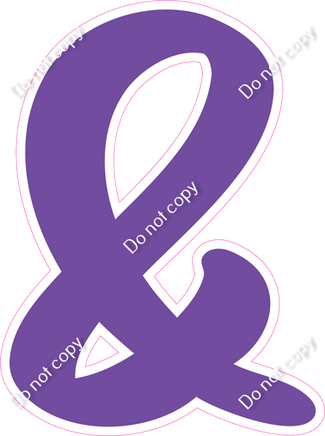 CU 23.5" Individuals - Flat Purple &