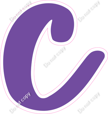 CU 23.5" Individuals - Flat Purple c