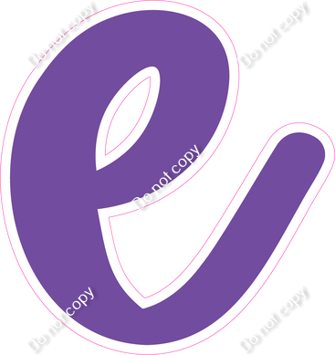 CU 23.5" Individuals - Flat Purple e