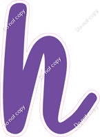 CU 23.5" Individuals - Flat Purple h