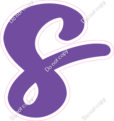 CU 23.5" Individuals - Flat Purple s