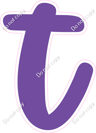 CU 23.5" Individuals - Flat Purple t