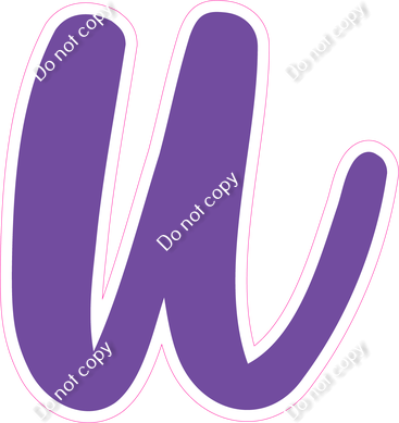 CU 23.5" Individuals - Flat Purple u