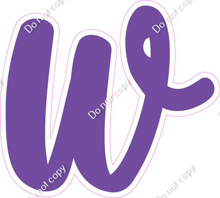 CU 23.5" Individuals - Flat Purple w