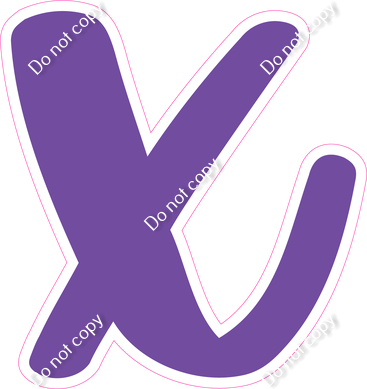 CU 23.5" Individuals - Flat Purple x