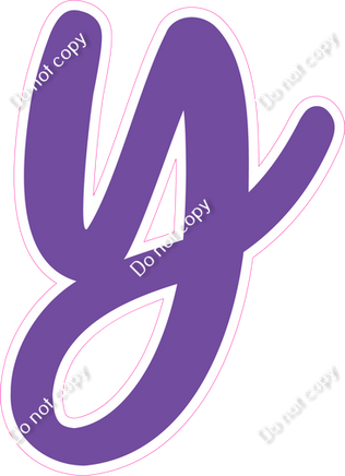 CU 23.5" Individuals - Flat Purple y