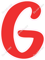 CU 23.5" Individuals - Flat Red G