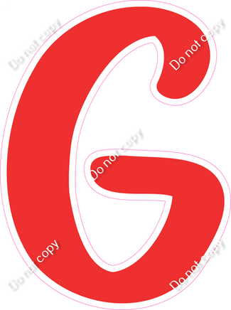 CU 23.5" Individuals - Flat Red G