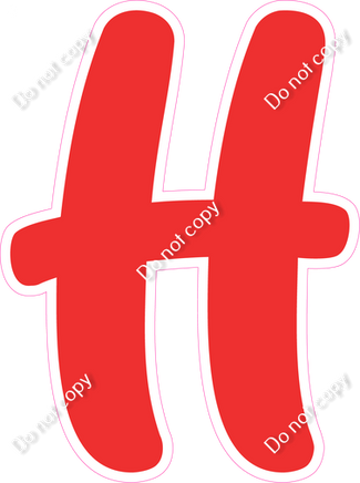 CU 23.5" Individuals - Flat Red H