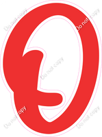 CU 23.5" Individuals - Flat Red O