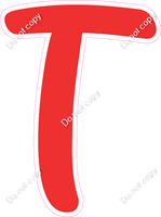 CU 23.5" Individuals - Flat Red T