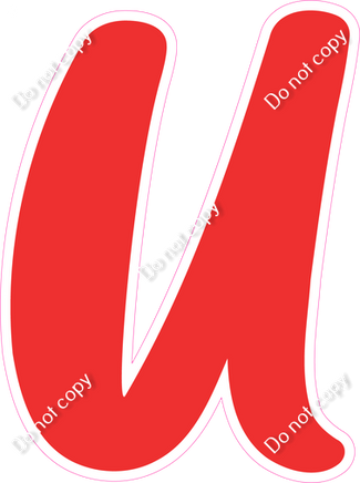 CU 23.5" Individuals - Flat Red U