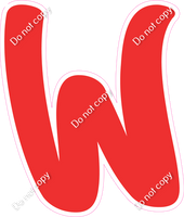 CU 23.5" Individuals - Flat Red W