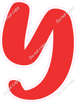 CU 23.5" Individuals - Flat Red Y