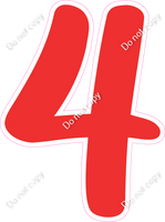 CU 23.5" Individuals - Flat Red 4