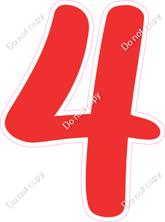 CU 23.5" Individuals - Flat Red 4