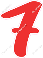 CU 23.5" Individuals - Flat Red 7