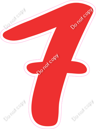 CU 23.5" Individuals - Flat Red 7