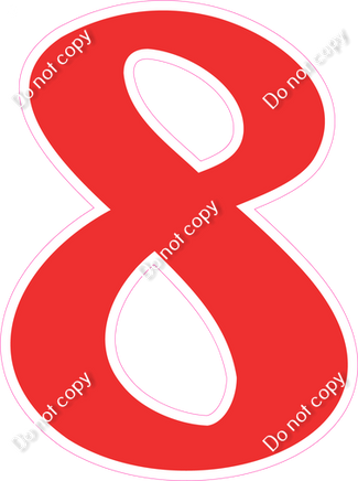 CU 23.5" Individuals - Flat Red 8