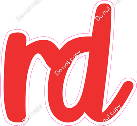 CU 23.5" Individuals - Flat Red RD