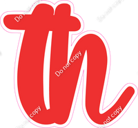 CU 23.5" Individuals - Flat Red TH