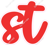 CU 23.5" Individuals - Flat Red ST