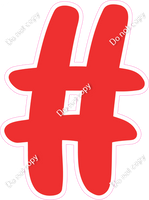 CU 23.5" Individuals - Flat Red #