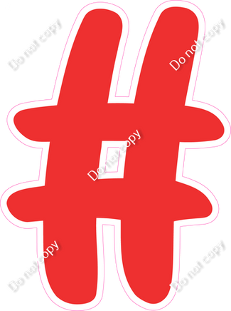 CU 23.5" Individuals - Flat Red #