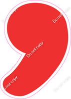 CU 23.5" Individuals - Flat Red Apostrophe