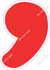 CU 23.5" Individuals - Flat Red Apostrophe