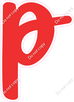 CU 23.5" Individuals - Flat Red p