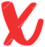 CU 23.5" Individuals - Flat Red x