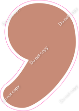 CU 23.5" Individuals - Flat Rose Gold Apostrophe